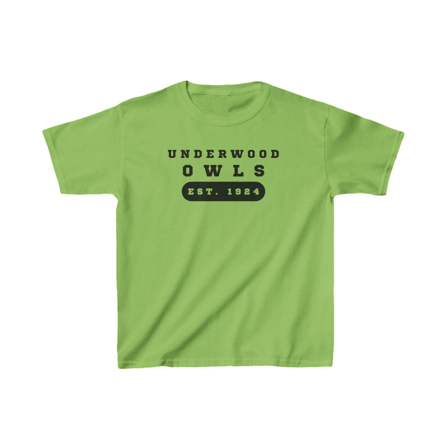 Underwood Owls -Est. 1924 Kids Heavy Cotton™ Tee