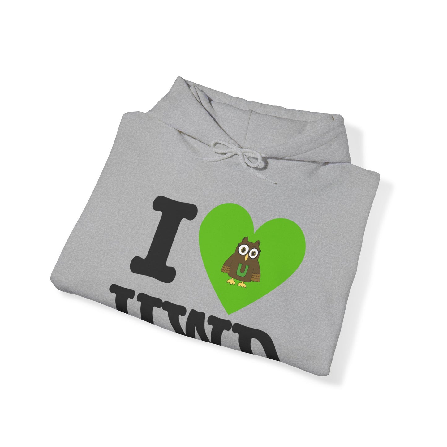 I 💚 Underwood Unisex Heavy Blend™ Hooded Sweatshirt