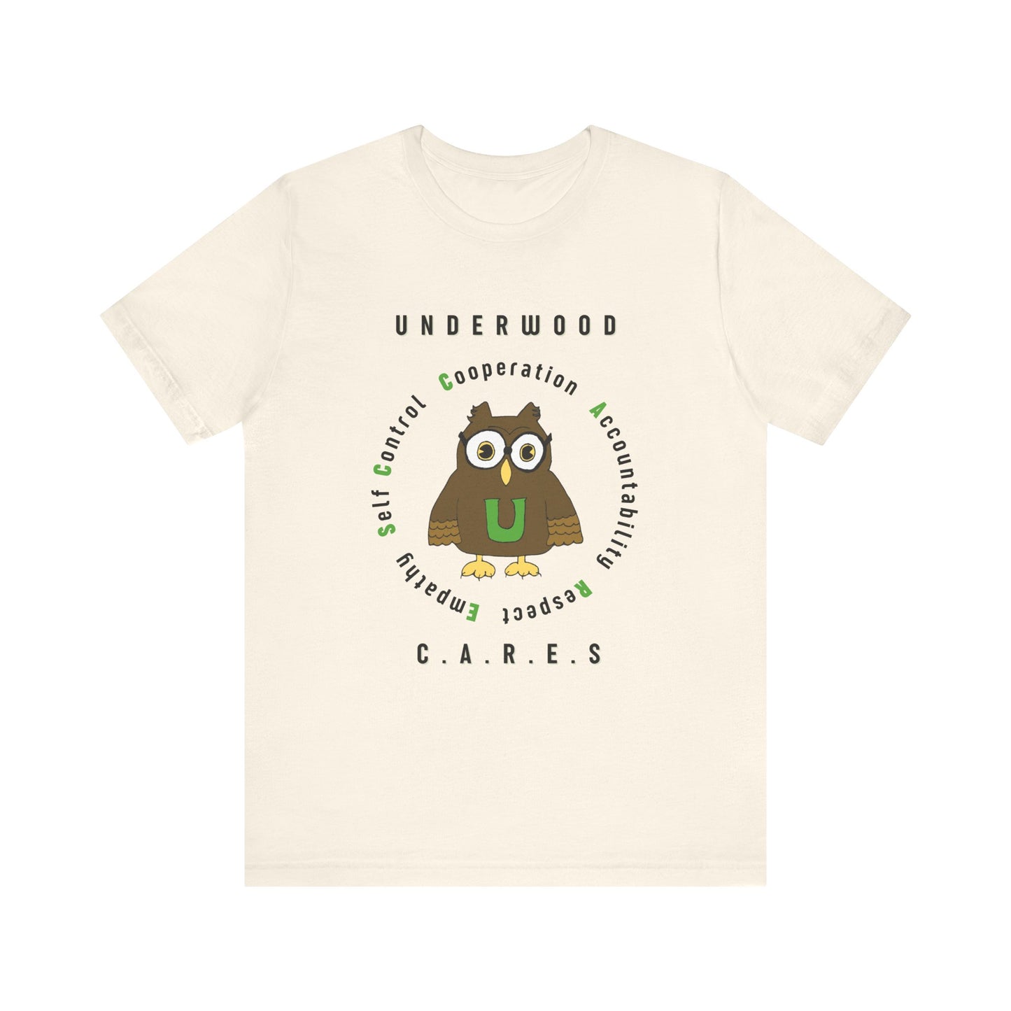 Underwood C.A.R.E.S. - Unisex Jersey Short Sleeve Tee