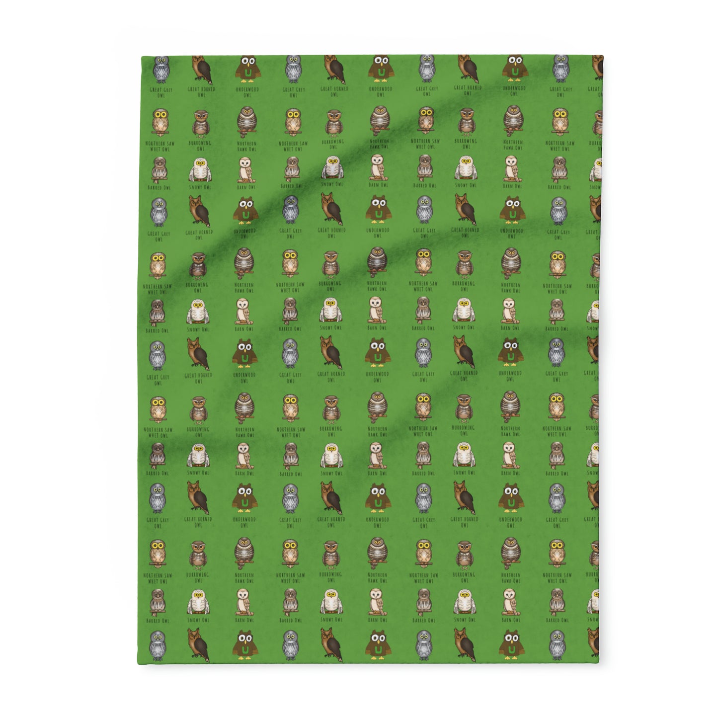 Owls in Massachusetts - Arctic Fleece Blanket