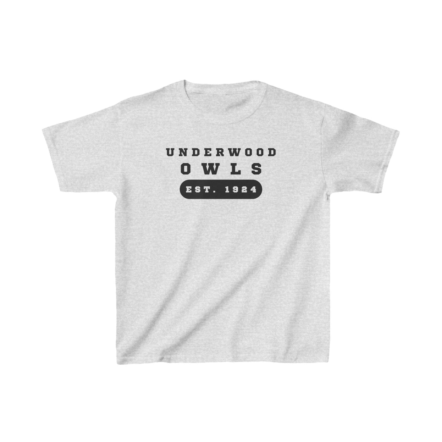 Underwood Owls -Est. 1924 Kids Heavy Cotton™ Tee