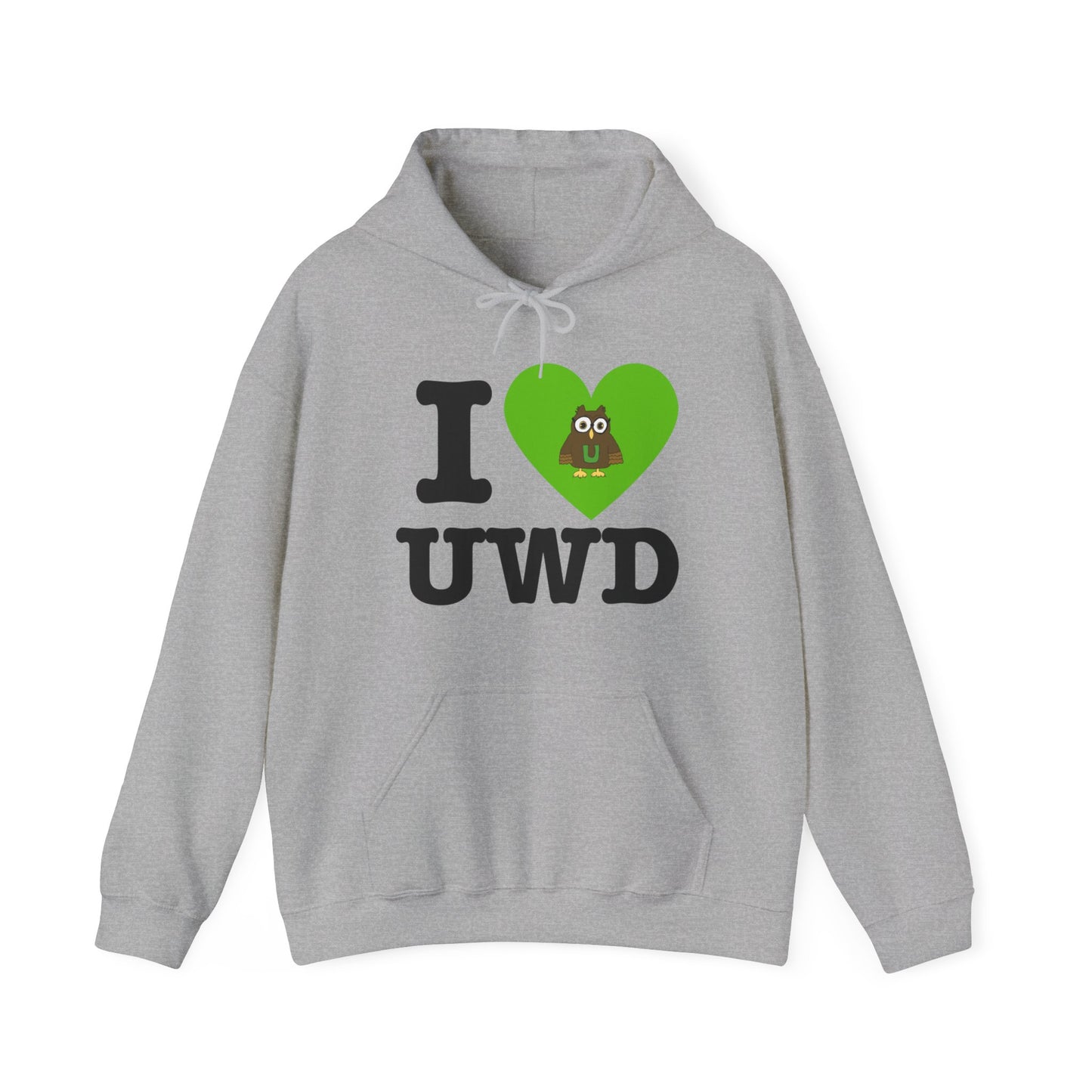 I 💚 Underwood Unisex Heavy Blend™ Hooded Sweatshirt