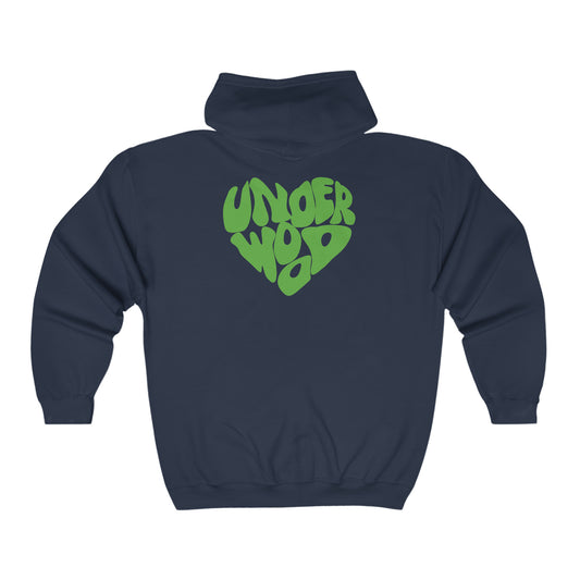 Groovy Underwood - Unisex Heavy Blend™ Full Zip Hooded Sweatshirt