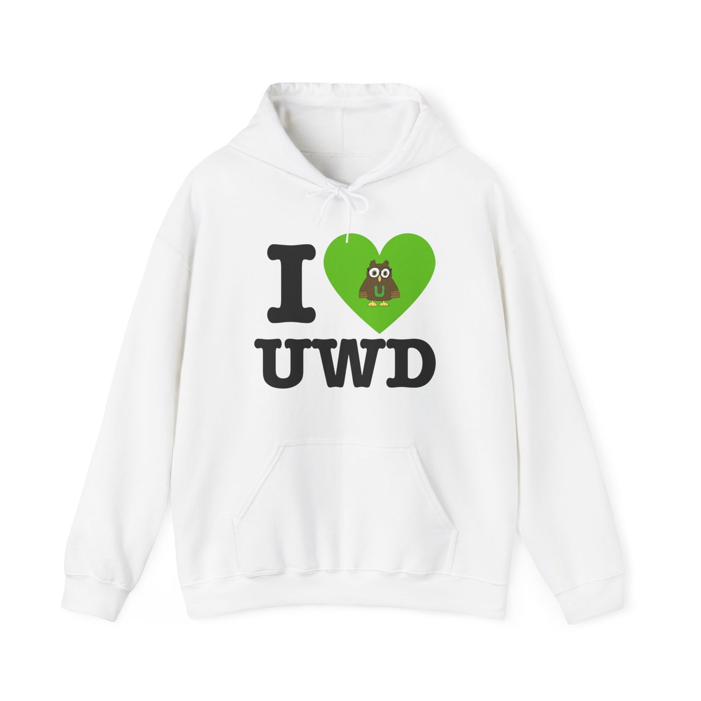 I 💚 Underwood Unisex Heavy Blend™ Hooded Sweatshirt