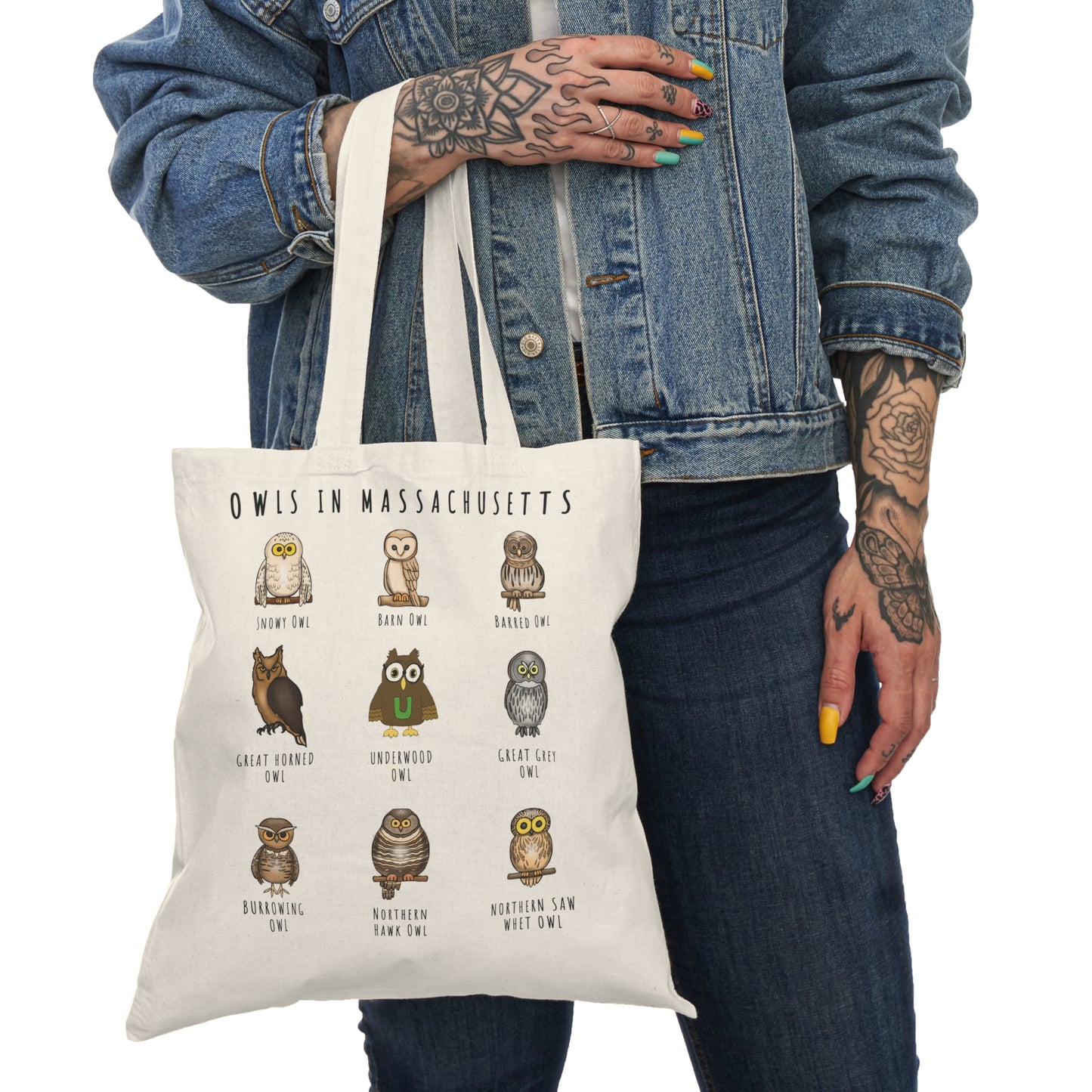 Owl in Massachusetts - Natural Tote Bag