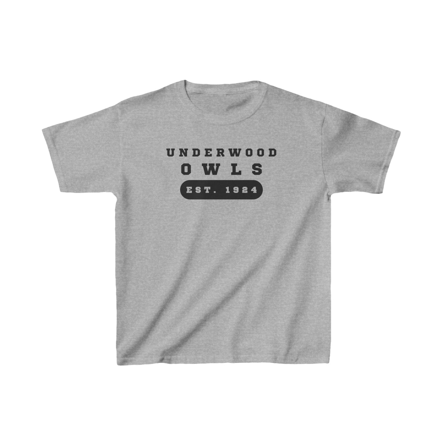 Underwood Owls -Est. 1924 Kids Heavy Cotton™ Tee