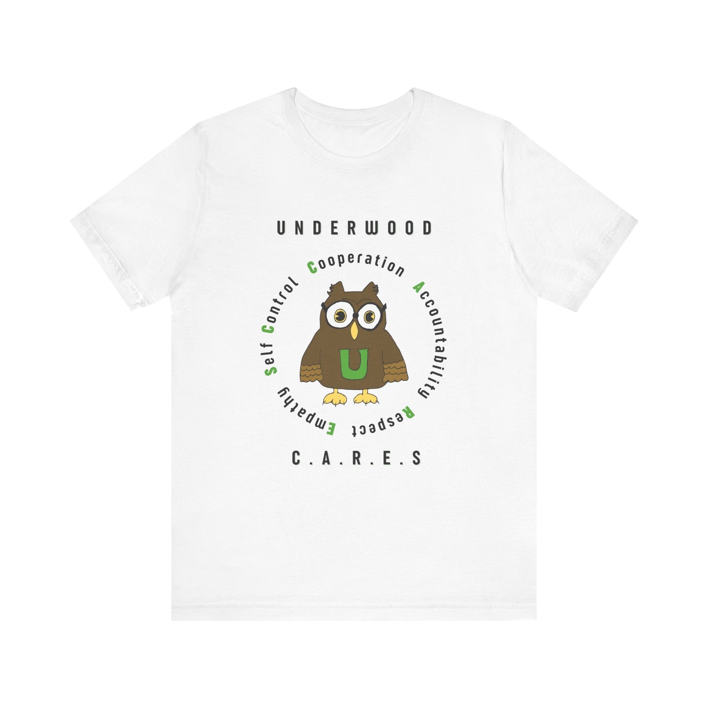 Underwood C.A.R.E.S. - Unisex Jersey Short Sleeve Tee