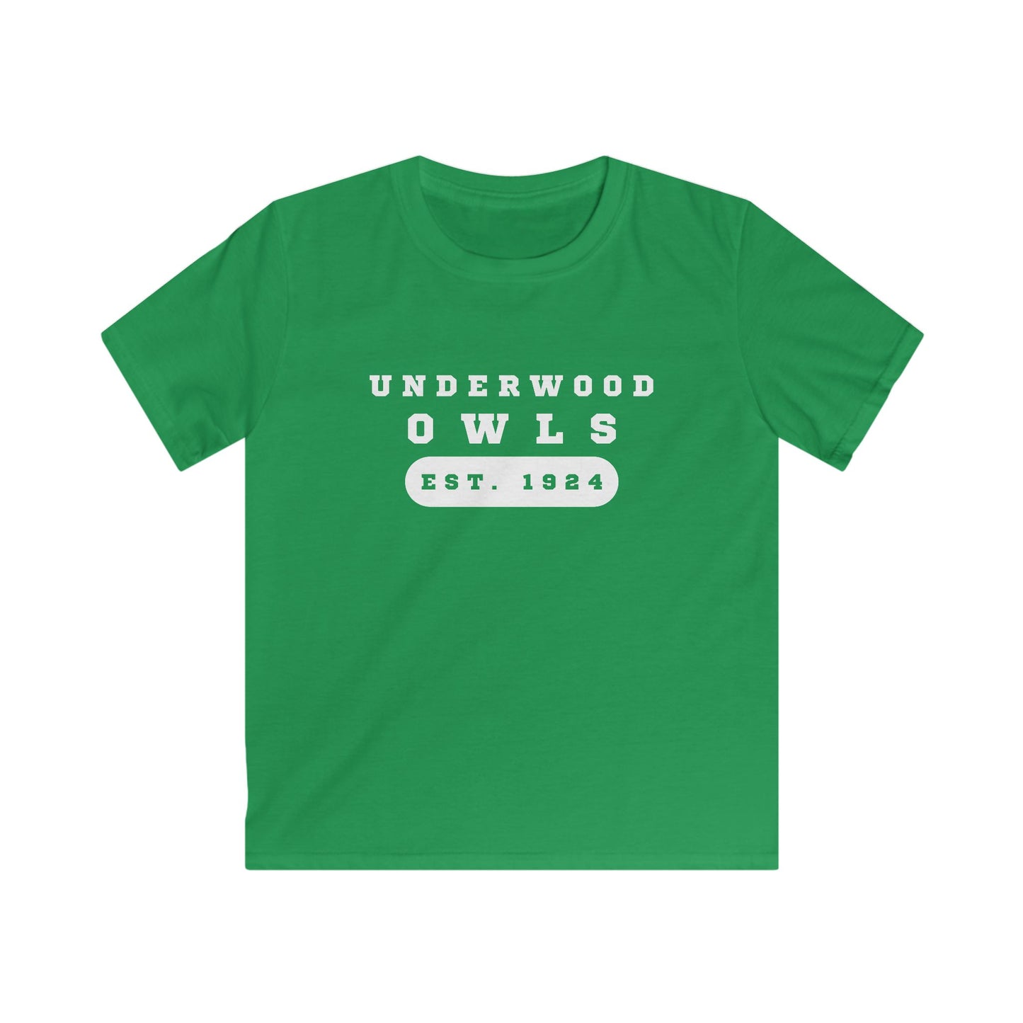 Underwood Owls Est. 1924 Kids Softstyle Tee