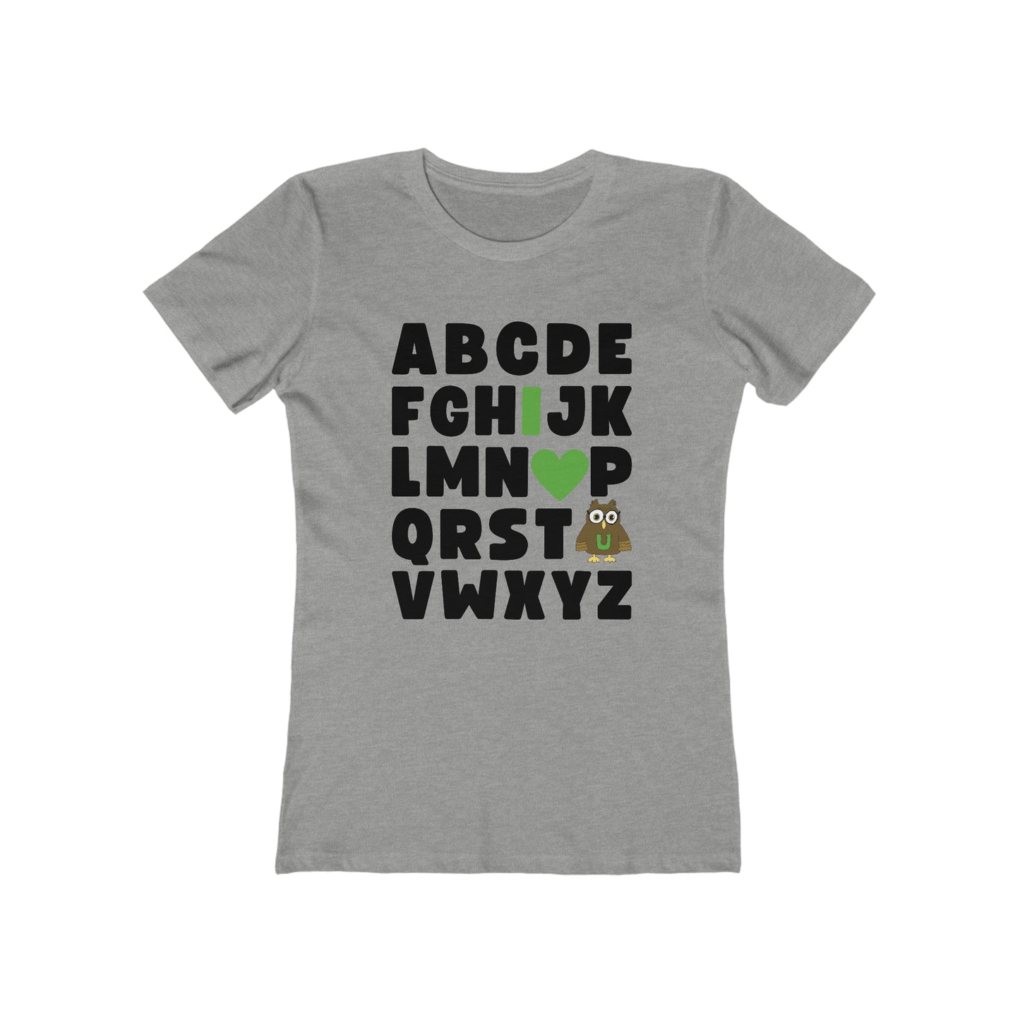 ABC I Love You - The Boyfriend Tee for Women (Adult)