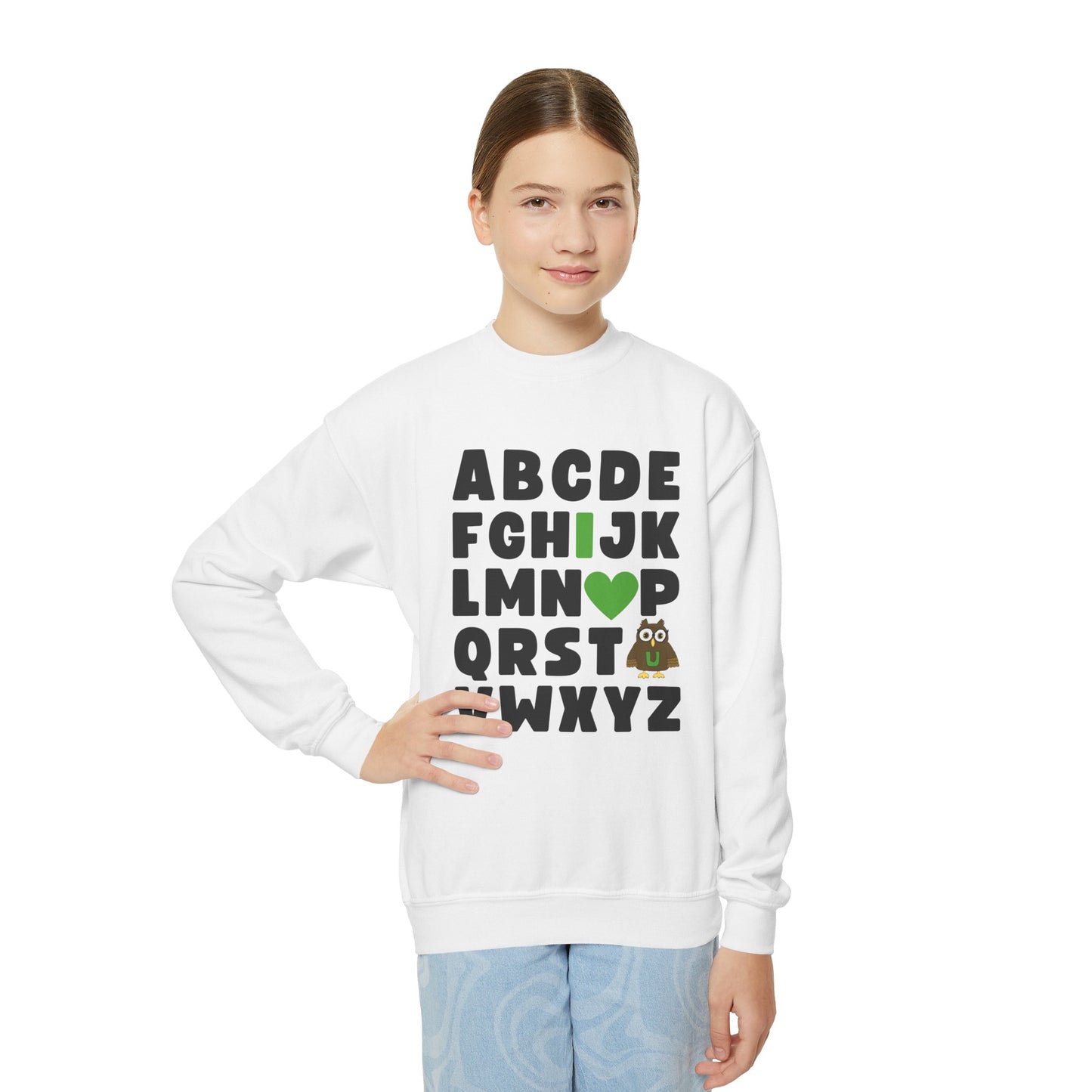 ABC I Love You - Youth Crewneck Sweatshirt (Kids)