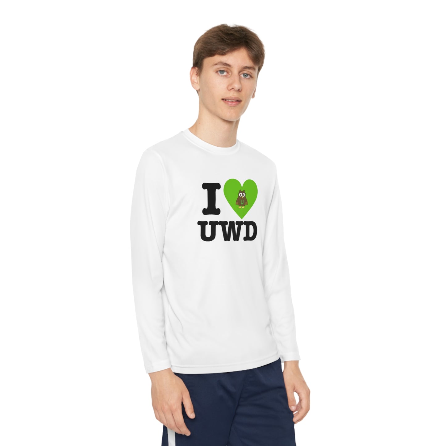 I 💚 Underwood - Youth Long Sleeve Competitor Tee (Kids)