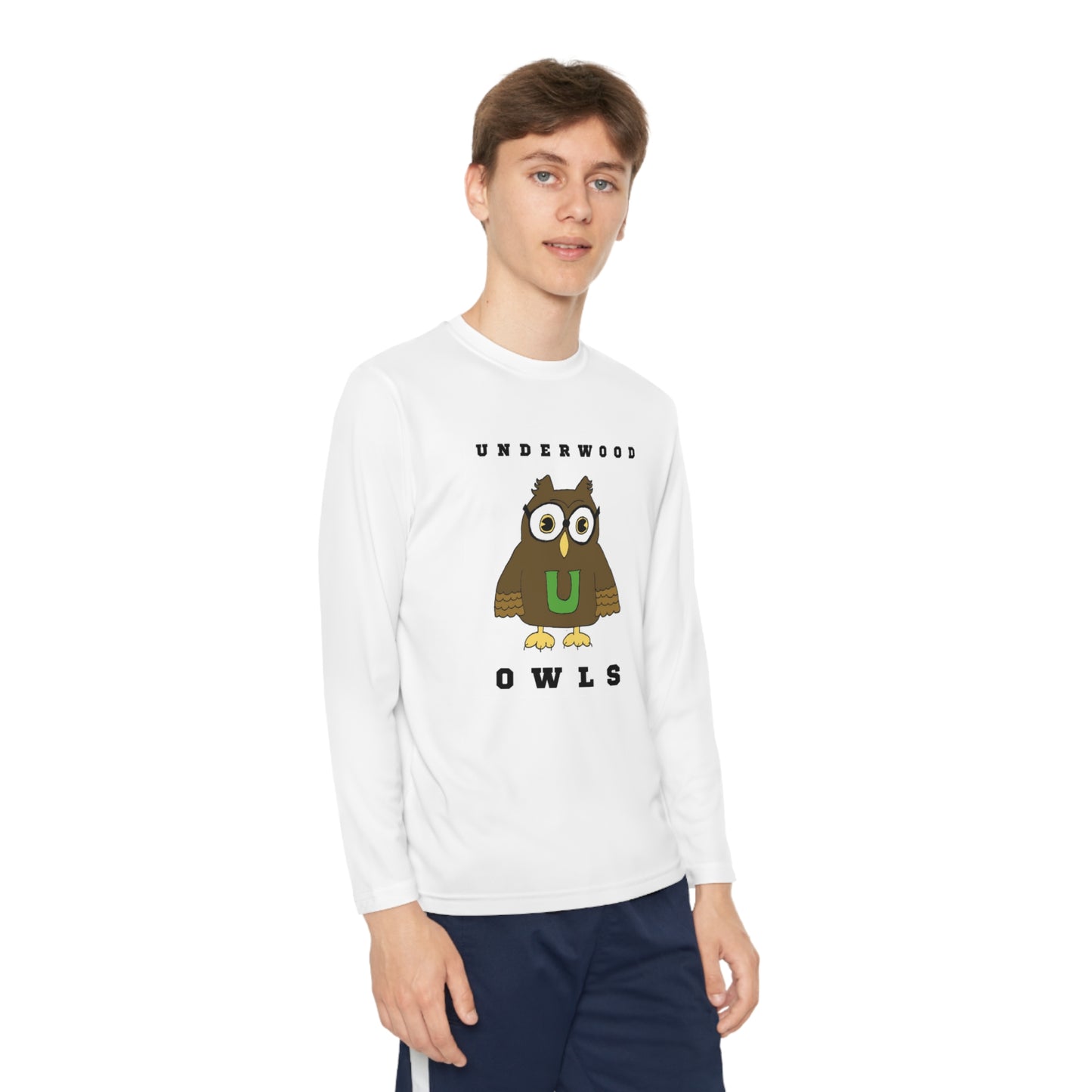 Classic Owl - Youth Long Sleeve Competitor Tee (Kids)