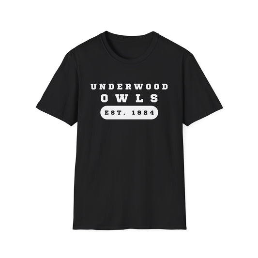 Underwood Owls Est. 1924 Unisex Softstyle T-Shirt