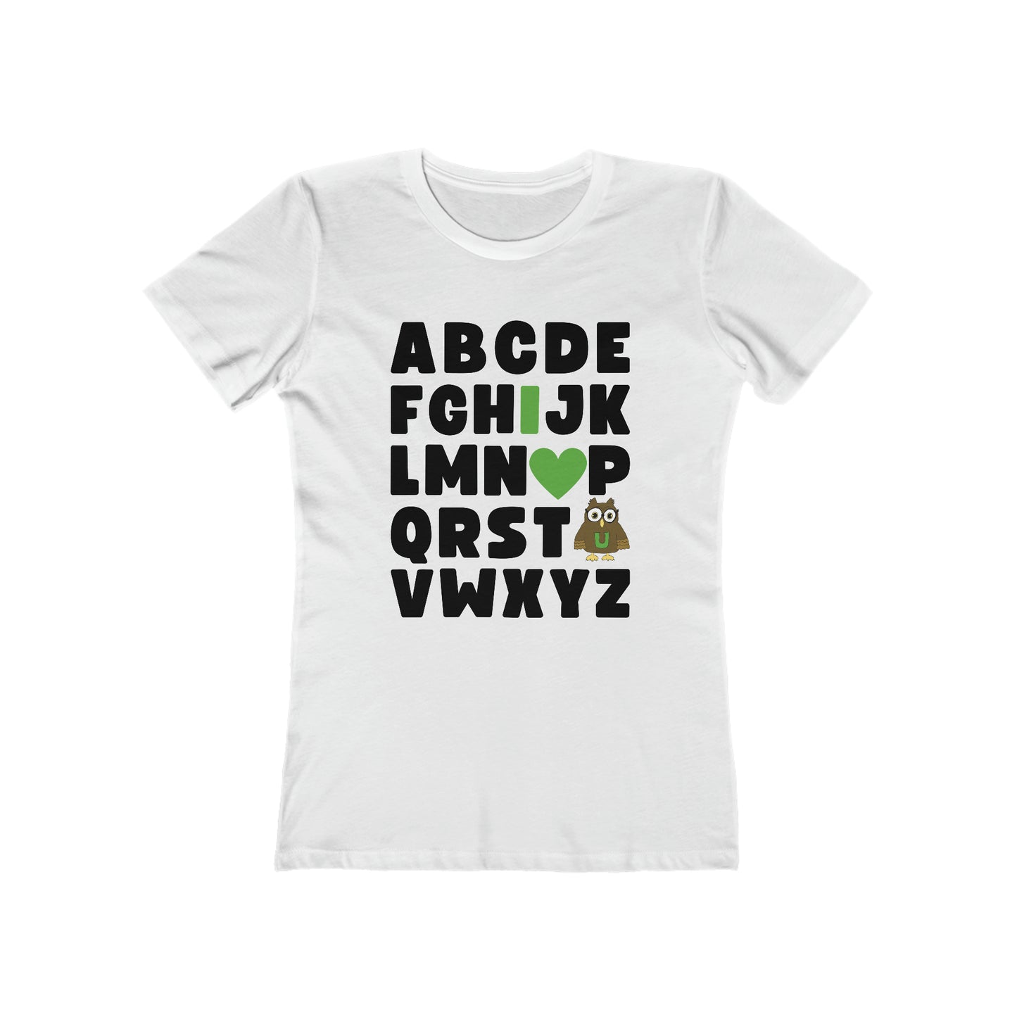 ABC I Love You - The Boyfriend Tee for Women (Adult)