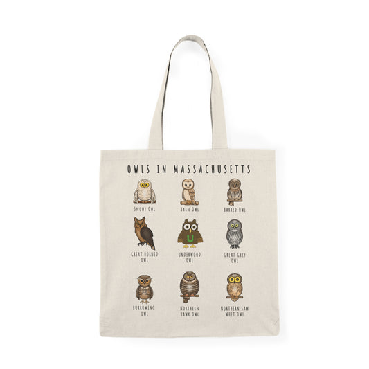 Owl in Massachusetts - Natural Tote Bag