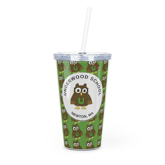 Classic Owl - Plastic Tumbler with Straw