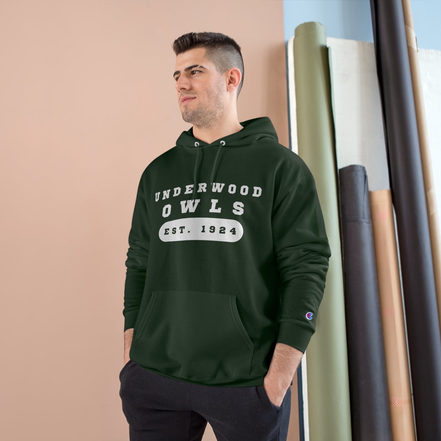 Underwood Owls Est. 1924 Adult Champion Hoodie