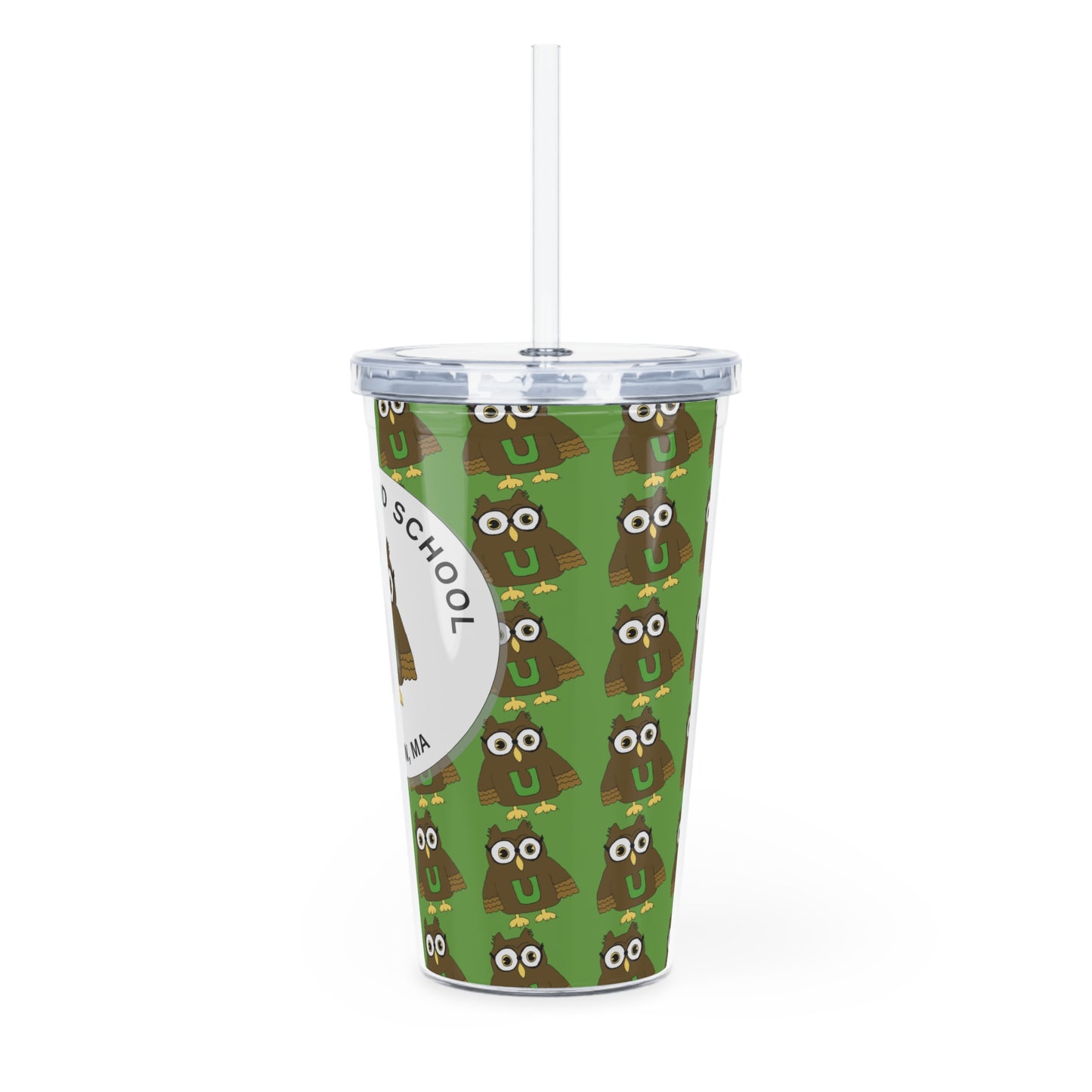 Classic Owl - Plastic Tumbler with Straw