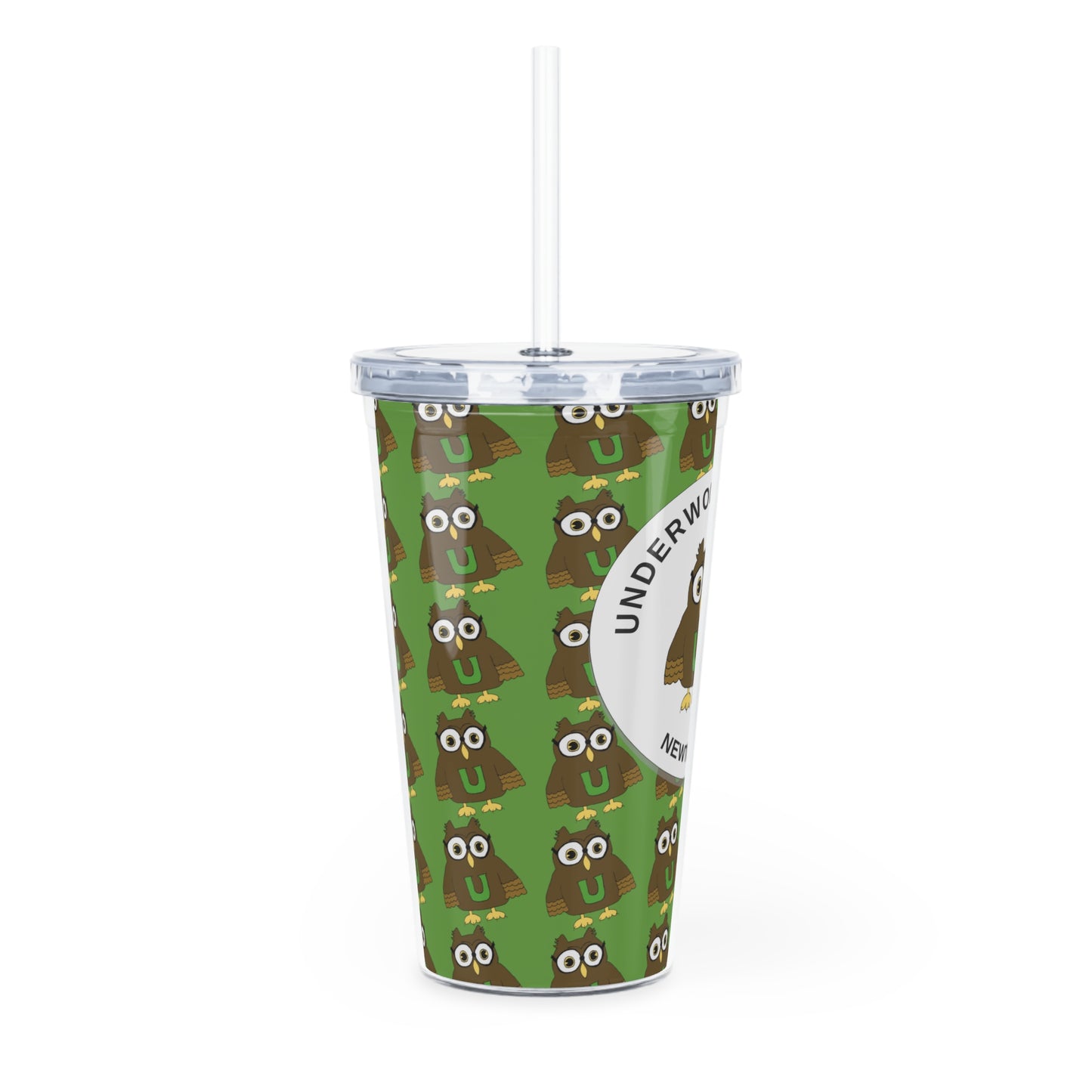 Classic Owl - Plastic Tumbler with Straw