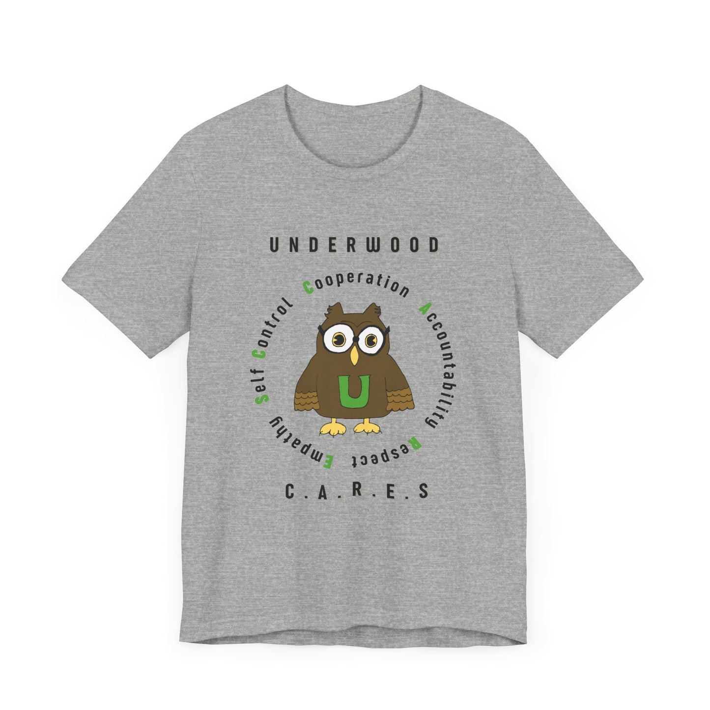 Underwood C.A.R.E.S. - Unisex Jersey Short Sleeve Tee